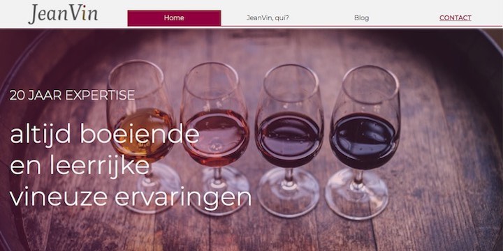screenshot website jeanvin.be